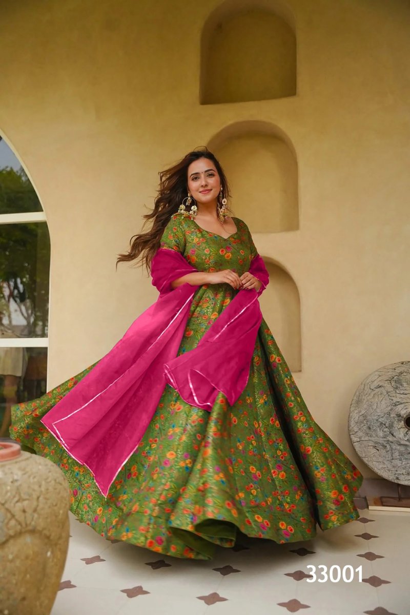 Lucaya Vol 33 By Lucaya Silk Heavy Digital Printed Gown